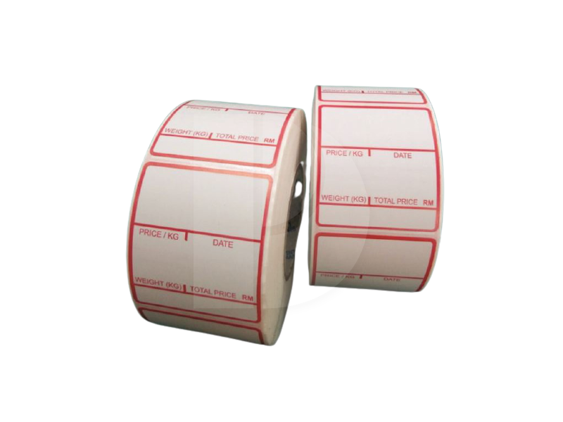 Weighing Scale Thermal Label Sticker 40MM(W) X 46MM(H)
